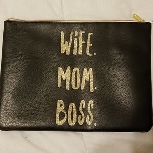 Charming Charlie black wristlet or envelope bag, EUC